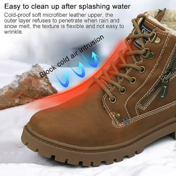 Men's Mid-Top Winter Snow Waterproof boots. brand new. - Picture 5 of 8